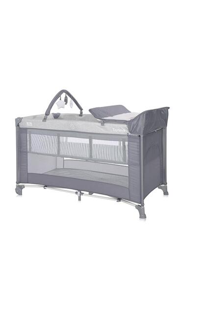 Patut pliabil Torino Plus, 2 nivele cu accesorii, Grey Elements