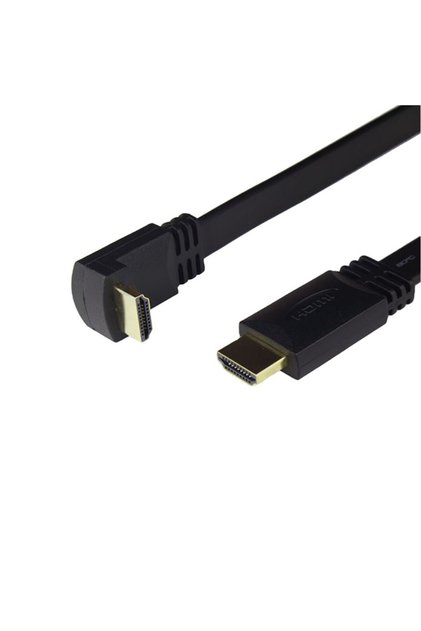 S-90UP-HDTV 4K 2.0V 3D 1.5 METRE 90 DERECE AÇILI L TİPİ ALTIN UÇLU HDMI KABLO
