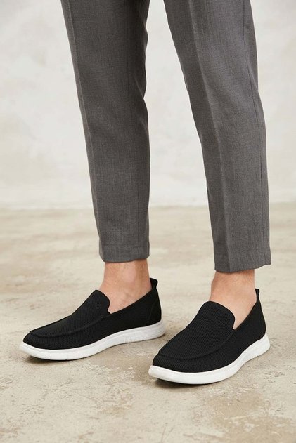 Elit Asbnck2422 Men's Casual Shoes Black - White