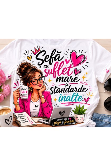 Tricou personalizat pentru șefă