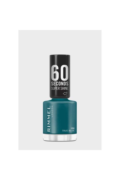 60 Seconds Super Shine Nail Polish, 104 True Blue
