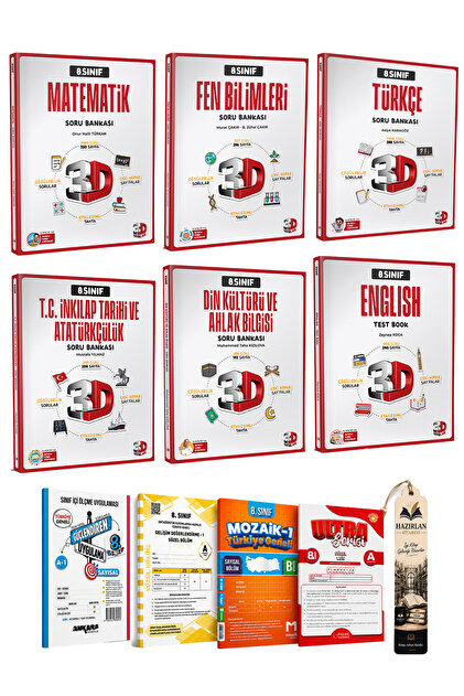 8.Sınıf LGS Soru Bankası Seti 6 Kitap | LGS Başlangıç Deneme Seti Hediyeli