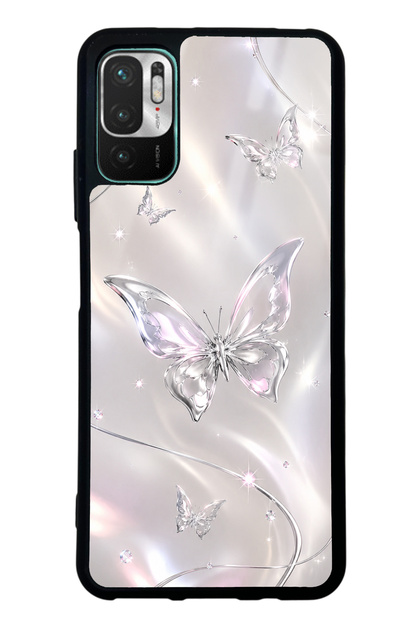 Xiaomi Redmi Note 10 5g Crystal Whisper Butterfly Design Glossy Phone Case