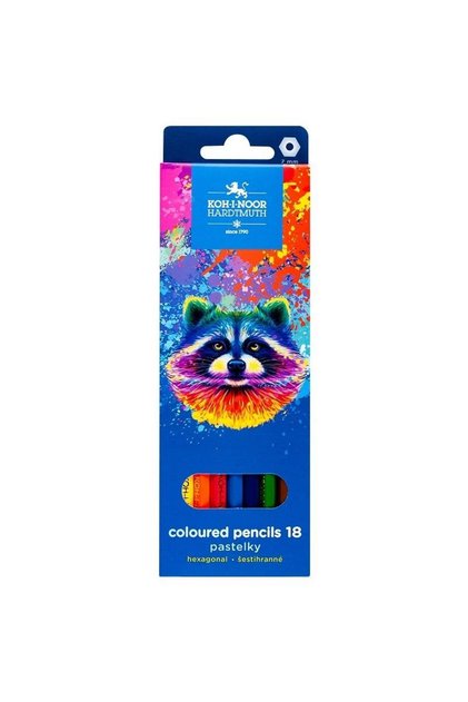 Set 18 creioane colorate, Koh-i-Noor, Multicolor