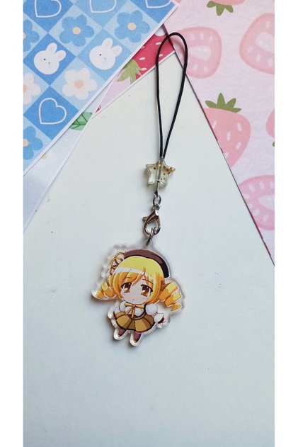 Madoka Magica Mami Tomoe Akrilik Telefon Süsü