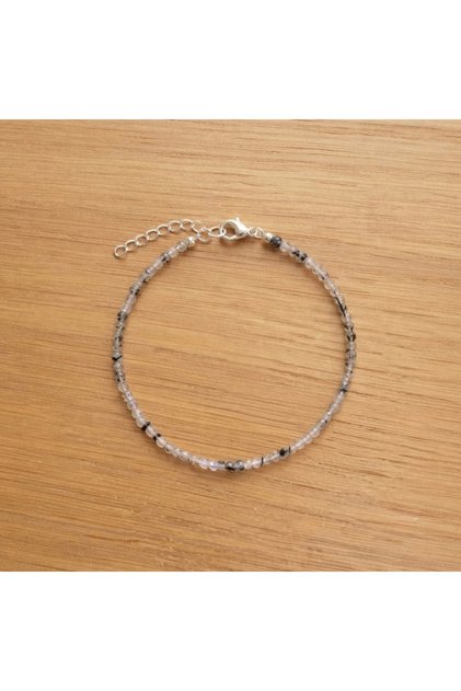 Moonstone Natural Stone Bracelet 2.5 mm Very Thin