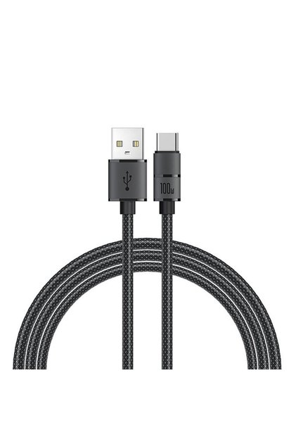 RS12C Καλώδιο USB-A σε USB-C PD 100W 2μ - Μαύρο