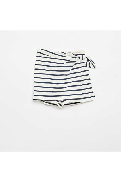 Skirt with Fancy Bow WHITE