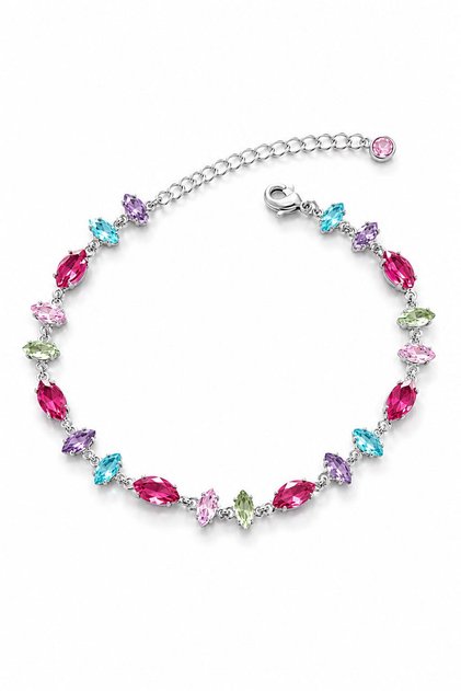 Steel Aisha Bracelet Marquise Stone Waterway Bracelet 17+5cm
