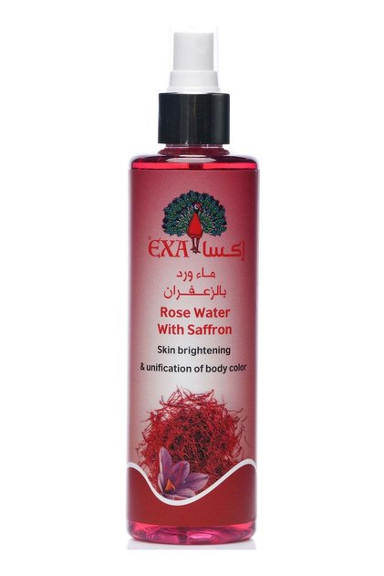 Exa Rose Water Spray with Saffron for Radiant Skin and Even Skin Tone - 250ml