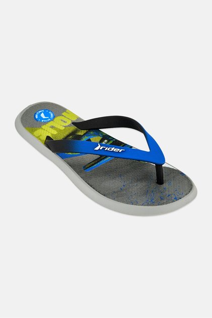 Men Brand Logo Slip On Slippers, Multicolor