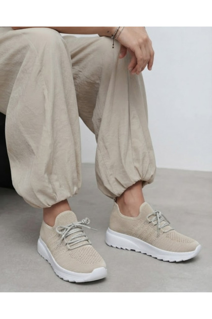 Women's knit-look high-platform orthopedic everyday walking sneakers