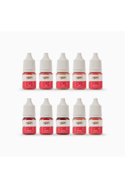 Klasik Dudak Kalıcı Makyaj Pigment Seti - 5ml