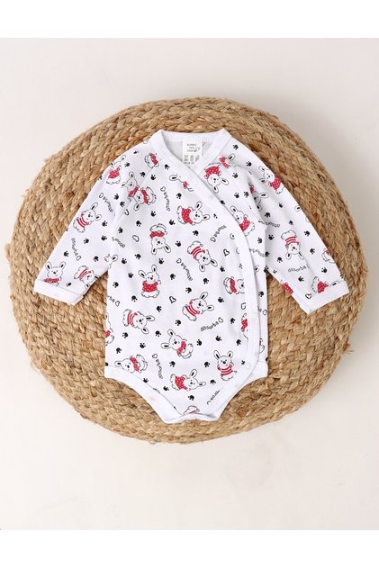 Body Imprimat Baby boy Bear, rosu