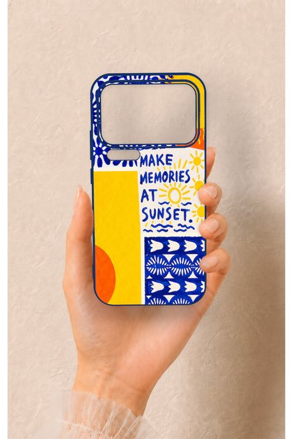 Mi 17 Pro Max Compatible Sunset Patterned Silicone Case