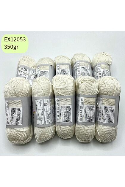 İhrac Fazlası 10'lu Paket 400gr Amigurumi İpi Krem EX12053