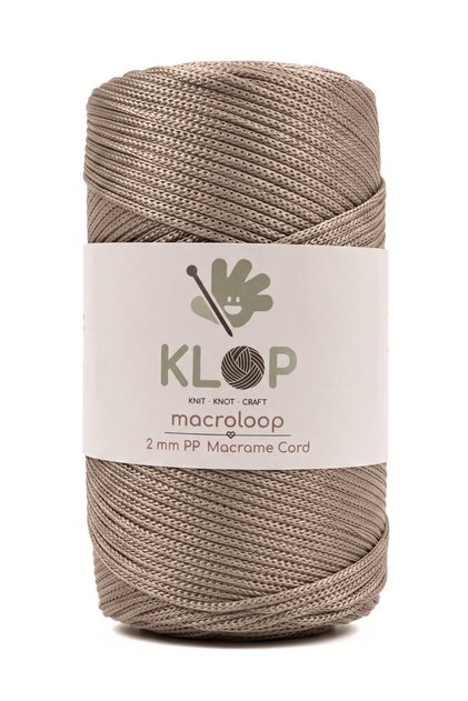 Polyester Macrame İpi 2 Mm 200 Gr - 230 M Supla İpi Ve Çanta İpi Vizon