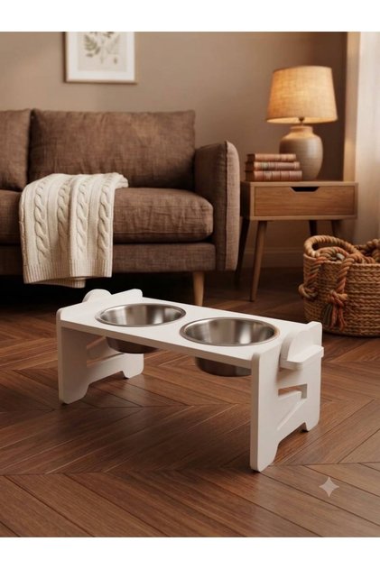 Açı Ve Yükseklik Ayarlı Ergonomik Kedi Mama kabı- Köpek Mama Kabı Ayarlanabilir