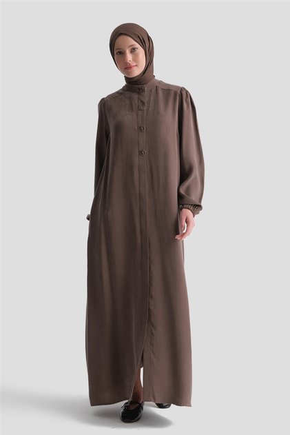 Button Detailed Kupra Ferace Brown