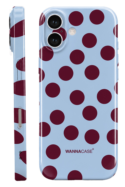iPhone 17 Light Polka Dot Essential Slim Full Coverage Glossy Print Camera Protected Hard Phone Case