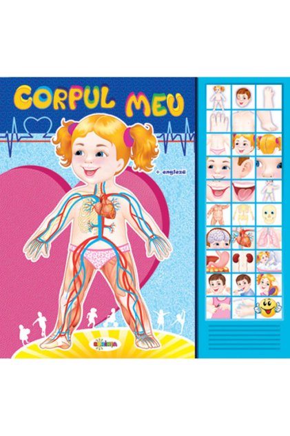 Carte cu sunete: Corpul meu (romana+engleza) - Inesa Tautu