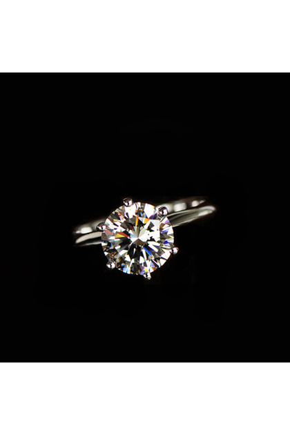 خاتم موسانيت حقيقي من الفضة الإسترلينية عيار 925 طراز AL120047-SV-10MM، مجوهرات براقة أنيقة للخطوبة والحفلات