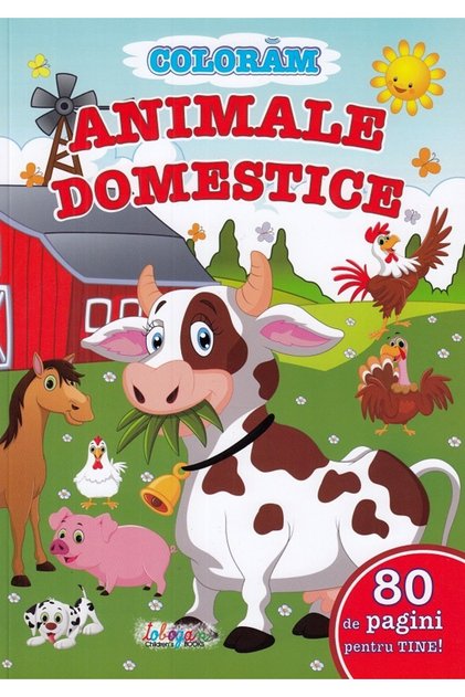 Coloram animale domestice. 80 de pagini pentru tine!