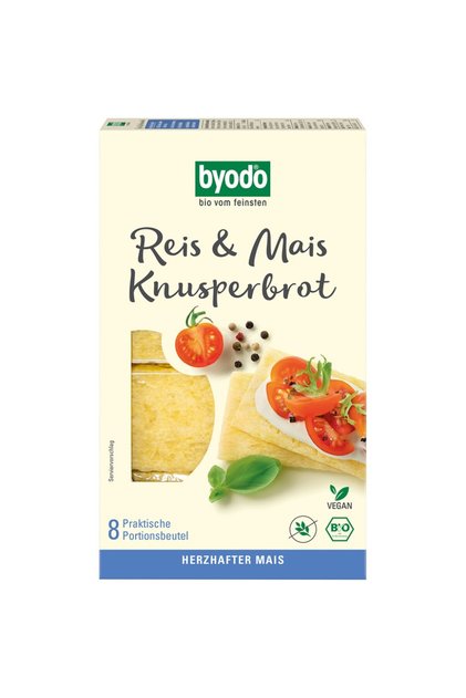 Pâine crocantă de orez și porumb, organică, fără gluten, 160g