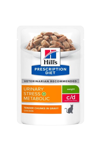 Hills Prescription Diet Urinary Stress Metabolic c/d multicare stress Tavuklu Kedi Konservesi 85 gr X 6 ADET