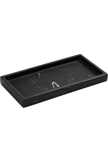 Bathroom Vanity Tray, 8 x 4 inch Resin Dresser Jewelry Ring Dish Tank Storage Kitchen Sink Co