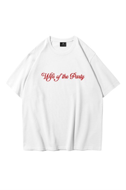 Tricou alb pentru femei "Wife of the Party "