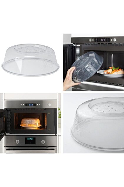 Prickig Microwave Plate Cover 26 cm Gray - Belir Store