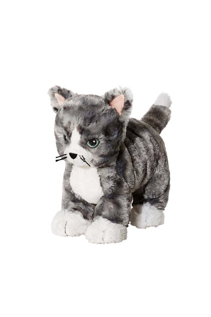 Soft toy, cat grey/white