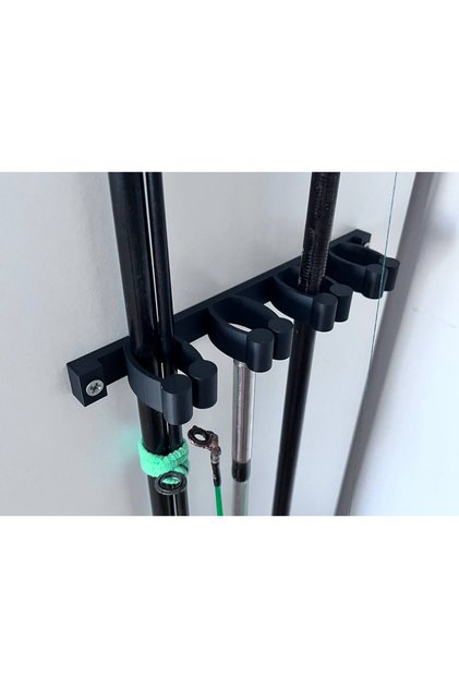 Duvar Tipi Olta Kamışı Tutucu Aparat 4'lü Balıkçılık Ekipman Düzenleyici (1 Set 2 Parça)