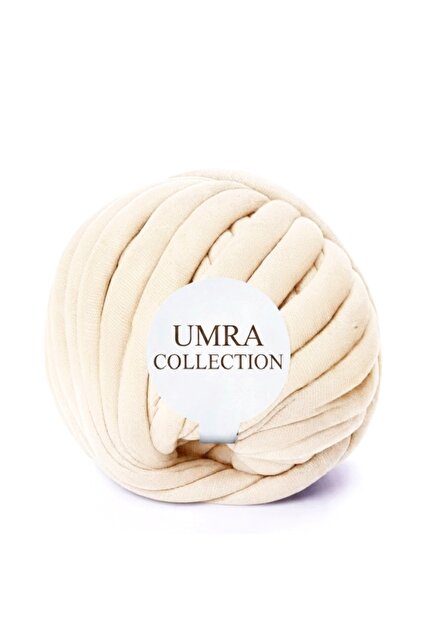 -Pređa za marshmallow-Boja-Krem-2.50cm/35-40m/1000gr-Pređa za ručno pletenje-Pređa za torbe-Hobi pređa-Pređa za jastuke sa čvorovima-02