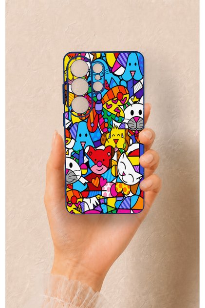 Samsung S26 Ultra Compatible Britto Garden Patterned Silicone Case