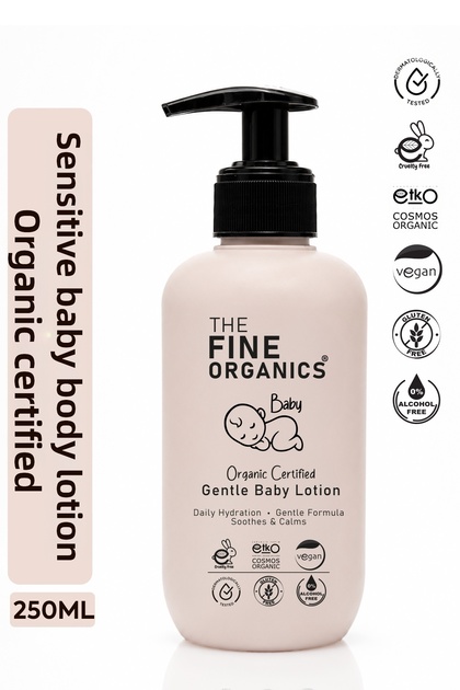 Organic Certified Baby and Child Body Lotion, Vegan Moisturizing Care Lotion with Aloe Vera