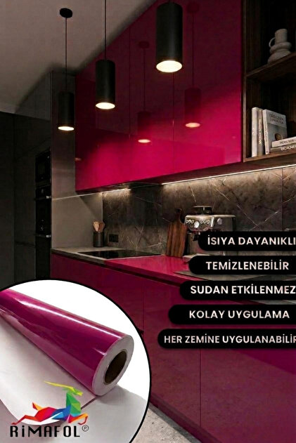 Shiny Fuchsia Furniture - Cabinet - White Goods Coating Film