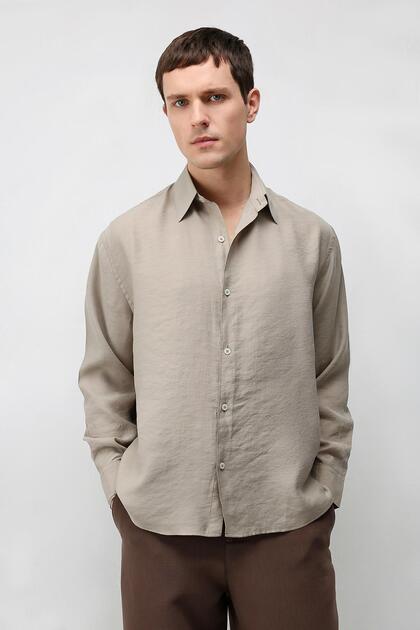 Mink Modal Blended Relax Fit Men's Shirt