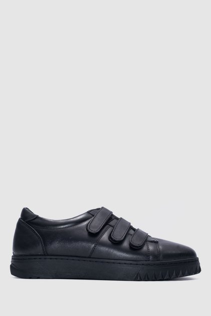 Siyah Kadın Klasik Velcro Sneaker Ayakkabı [TG060104]
