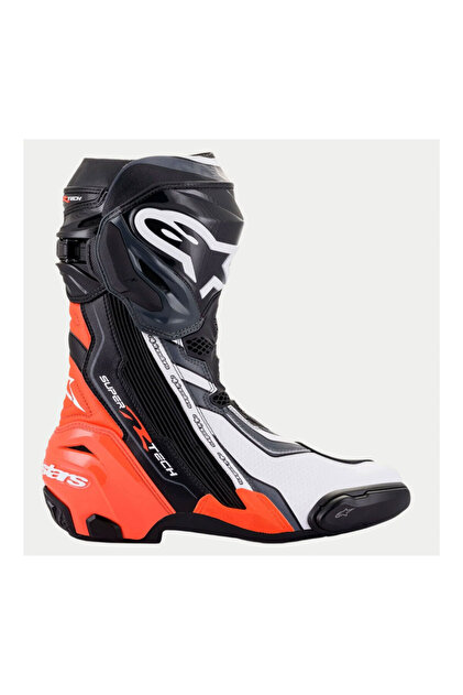 Alpinestars Supertech R Korumalı Spor Motosiklet Botu Siyah