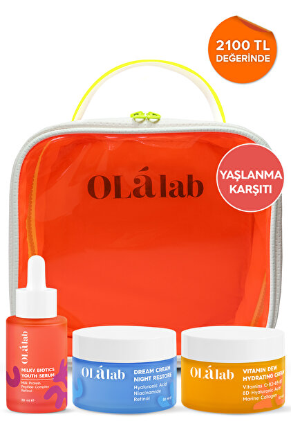 OlaLab Cilt Yenileyici Yaşlanma Karşıtı Cilt Bakım Seti - 21 Günde