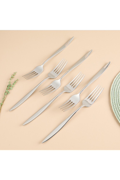 Krom Elegant Vacuumed Food Fork Set of 6