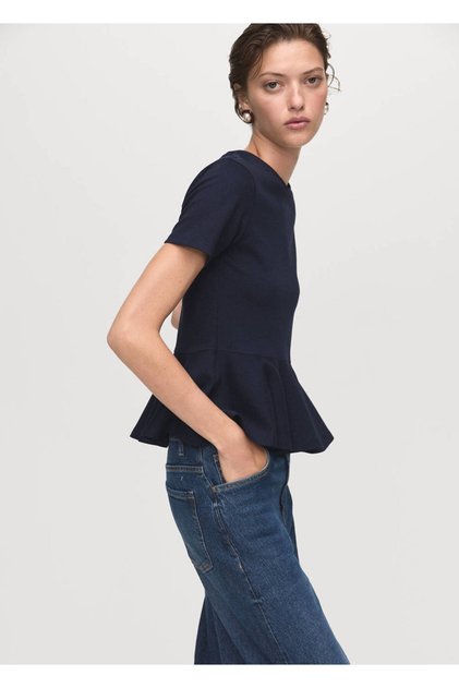 Short Sleeve Peplum T-Shirt