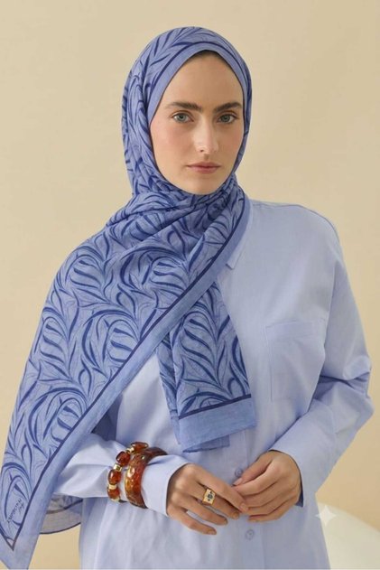 Tenline Daily Desen Şal - Lila Mor