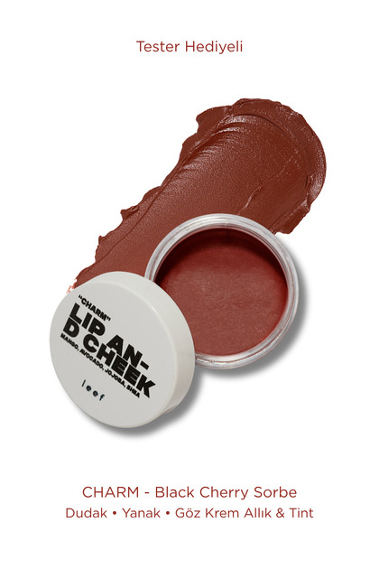 Leef Lip & Cheek Balm Charm | Kırmızı Dudak & Yanak Balmı | 3'ü 1