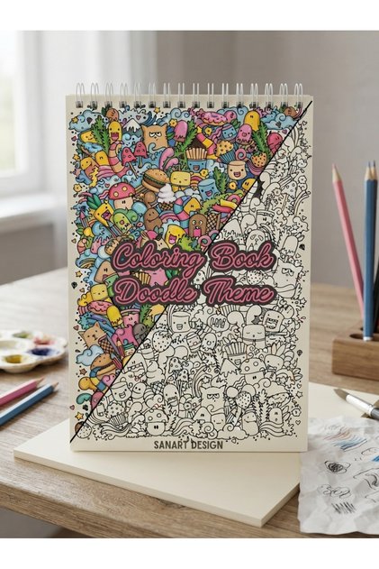 Doodle Coloring Book 40 Pages