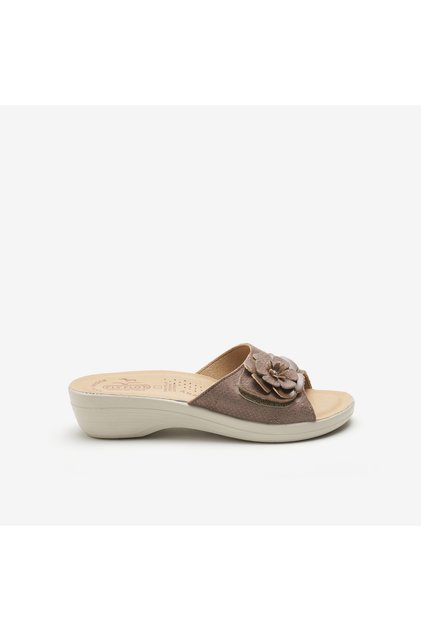 Women's / Girls' Slippers T5 K40 Ge Cloth Slipper Cloth Taupe (Rovere)
