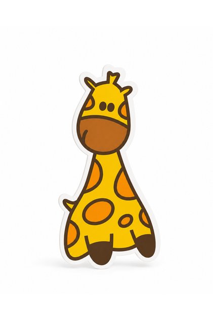 Giraffe Handle - Width 5 cm Length 11 cm Baby Kids Teen Room Handles Cabinet Drawer Furniture Handle