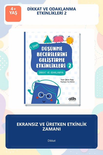 Attention and Focus Activities 2 Activity Book for Children Ages 4+